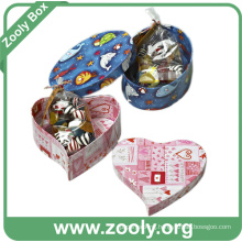 Heart-Shaped Cardboard Paper Keepsake Box (ZC005)